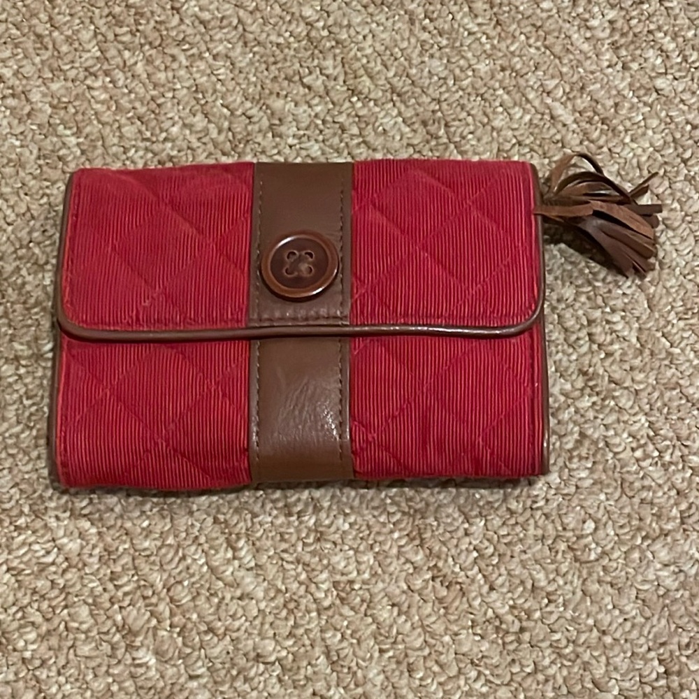 Red/Brown Vera Bradley wallet